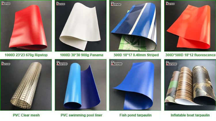 items of PVC tarpaulin